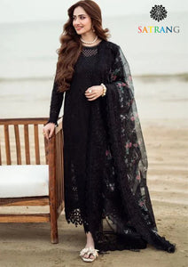 Summer Unstitched 3PC Lawn Embroidered Dress With Monar Dupatta SR-317