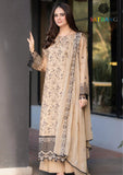 Summer Unstitched 3PCs Embroidered Lawn Dress With Embroidered Chiffon Dupatta SR-319
