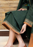 Winter Unstitched 3PCs Embroidered Dhanak Dress With Digital Printed Karandi Shawl SR-557