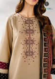 Winter Unstitched 3PCs Embroidered Dhanak Dress With Digital Printed Karandi Shawl SR-609