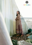 Winter Unstitched 3PCs Heavy Embroidered Dhanak Dress With Dhanak Embroidered Shawl SR-612