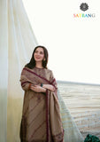 Winter Unstitched 3PCs Heavy Embroidered Dhanak Dress With Dhanak Embroidered Shawl SR-612