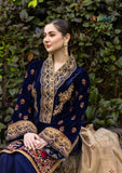 Winter Unstitched 3PCs Embroidered Velvet Dress With Organza Embroidered Dupatta SR-622