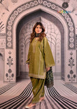 Winter Unstitched 3PCs Embroidered Dhanak Dress With Digital Printed Karandi Shawl SR-623