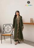 Winter Unstitched 3PCs Embroidered Dhanak Dress With Embroidered Dhanak Shawl SR-624