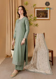 Winter Unstitched 3PCs Embroidered Dhanak Dress With Dhanak Embroidered Shawl SR-625