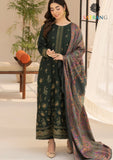 Winter Unstitched 3PCs Dhanak Embroidered Dress With Digital Printed Karandi Shawl SR-626