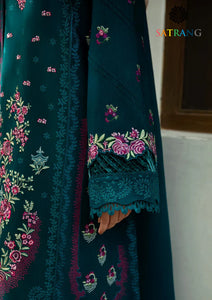 Winter Unstitched 3PCs Heavy Embroidered Dhanak Dress With Digital Printed Karandi Shawl SR-628