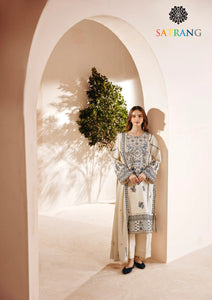 Winter Unstitched 3PCs Embroidered Dhanak Dress With Dhanak Embroidered Dhanak Shawl SR-630