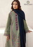 Winter Unstitched 3PCs Embroidered Khaddar Dress With Bambal Shawl SR-633