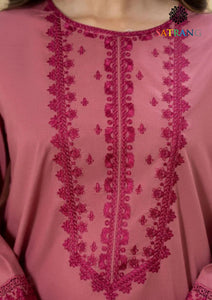 Winter Unstitched 2PCs Embroidered Dhanak Dress With Embroidered Dhanak Trouser SR-634