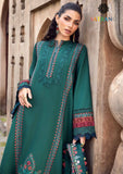 Winter Unstitched 3PCs Heavy Embroidered Dhanak Dress With Digital Printed Karandi Shawl SR-635