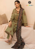 Winter Unstitched 3PCs Embroidered Dhanak Dress With Digital Printed Karandi Shawl SR-636