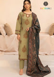 Winter Unstitched 3PCs Embroidered Dhanak Dress With Digital Printed Karandi Shawl SR-636