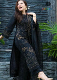 Winter Unstitched 3PCs Embroidered Dhanak Dress With Chiffon Embroidered Dupatta SR-641