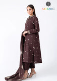 Winter Unstitched 3PCs Embroidered Dhanak Dress With Dhanak Embroidered Shawl SR-644