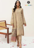 Winter Unstitched 3PCs Embroidered Dhanak Dress With Digital Printed Karandi Shawl SR-645