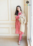 Winter Unstitched 3PCs Embroidered Dhanak Dress With Dhanak Shawl SR-649