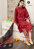 Winter Unstitched 3PCs Embroidered Dhanak Dress With Digital Printed Karandi Shawl SR-651