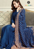 Winter Unstitched 3PCs Embroidered Dhanak Dress With Embroidered Dhanak Shawl SR-656