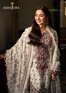 Winter Unstitched 3PCs Heavy Embroidered Dhanak Dress With Heavy Embroidered Shawl SR-656