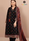 Winter Unstitched 3PCs Embroidered Dhanak Dress With Digital Printed Wool Shawl SR-657