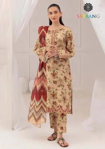 Winter Unstitched 3PCs Digital Printed Karandi Dress With Digital Printed Karandi Shawl SR-662