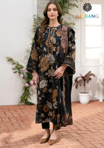 Winter Unstitched 3PCs Digital Printed Karandi Dress With Digital Printed Karandi Shawl SR-663