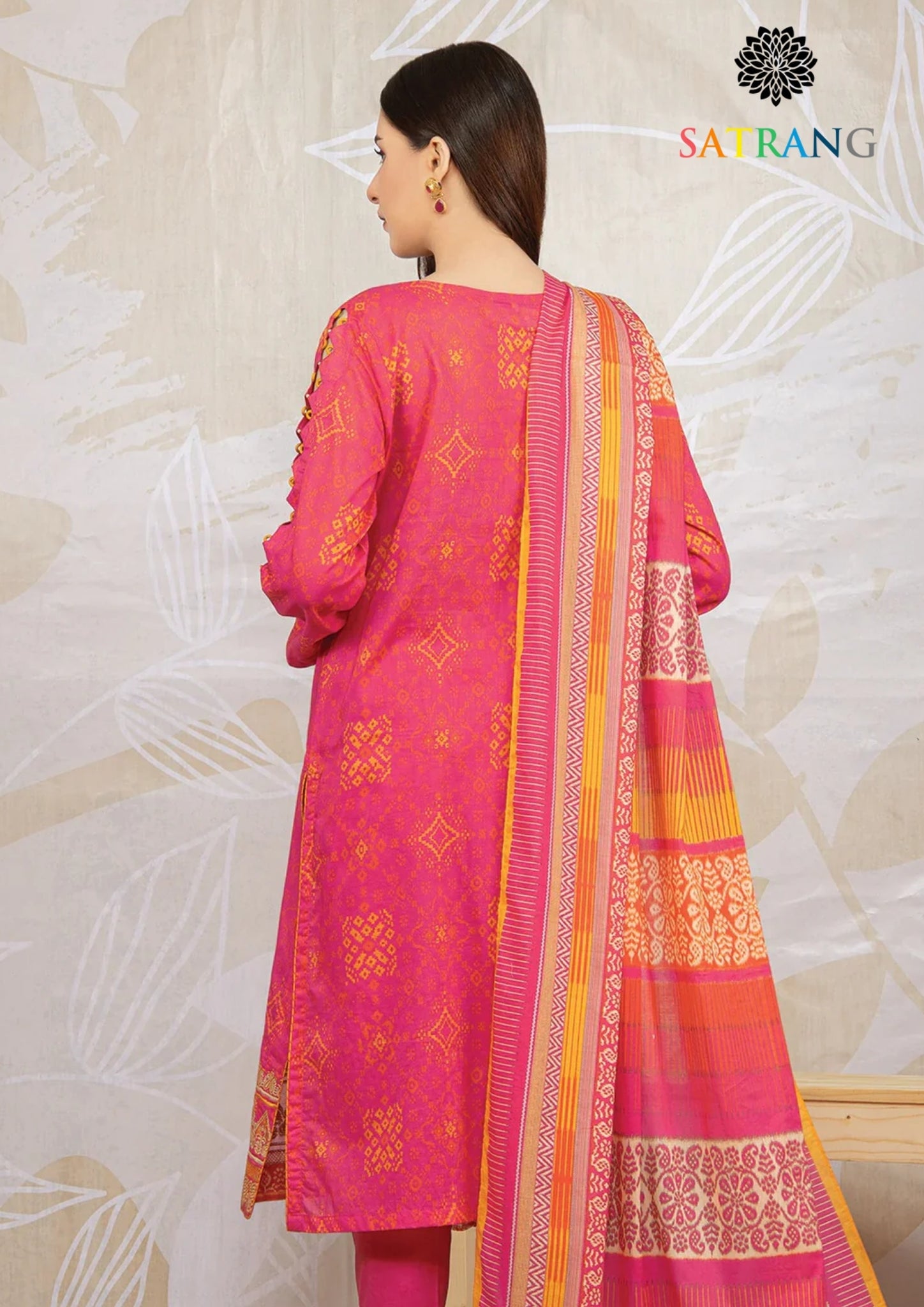 Winter Unstitched 3PCs Digital Printed Karandi Dress With Digital Printed Karandi Shawl SR-665