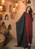 Winter Unstitched 3PCs Digital Printed Dhanak Dress With Digital Printed Dhanak Shawl SR-666