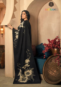 Winter Unstitched 3PCs Embroidered Dhanak Dress With Digital Printed Karandi Shawl SR-667