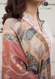 Winter Unstitched 3PCs Embroidered Dhanak Dress With Digital Printed Karandi Shawl SR-677
