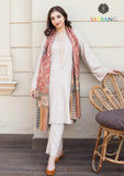 Winter Unstitched 3PCs Embroidered Dhanak Dress With Digital Printed Karandi Shawl SR-677