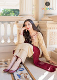 Winter Unstitched 3PCs Embroidered Dhanak Dress With Embroidered Dhanak Shawl SR-670
