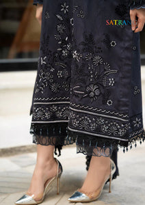 Winter Unstitched 3PCs Embroidered Dhanak Dress With Embroidered Dhanak Shawl SR-673