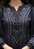Winter Unstitched 3PCs Embroidered Dhanak Dress With Embroidered Dhanak Shawl SR-673