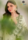 Winter Unstitched 3PCs Embroidered Dhanak Dress With Embroidered Dhanak Shawl SR-674