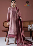 Winter Unstitched 3PCs Embroidered Dhanak Dress With Embroidered Dhanak Shawl SR-675