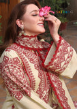 Winter Unstitched 3PCs Embroidered Dhanak Dress With Embroidered Dhanak Shawl SR-686