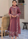 Winter Unstitched 3PCs Embroidered Dhanak Dress With Embroidered Dhanak Shawl SR-687
