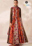 Winter Unstitched 3PCs Digital Printed Karandi Dress With Digital Printed Karandi Shawl SR-695