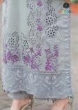 Summer Unstitched 3PCs Embroidered Lawn Dress With Embroidered Bamber Chiffon Dupatta SR-312