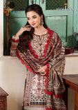 Winter Unstitched 3PCs Digital Printed Karandi Dress With Digital Printed Karandi Shawl SR-700