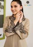 Winter Unstitched 3PCs Embroidered Dhanak Dress With Digital Printed Karandi Shawl SR-269