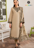 Winter Unstitched 3PCs Embroidered Dhanak Dress With Digital Printed Karandi Shawl SR-269
