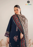 Summer Unstitched 3PCs Embroidered Lawn Dress With Monar Dupatta SR-290