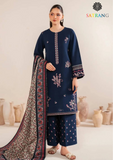 Summer Unstitched 3PCs Embroidered Lawn Dress With Monar Dupatta SR-290