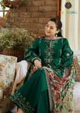 Summer Unstitched 3PCs Lawn Embroidered Dress With Diamond Dupatta SR-302