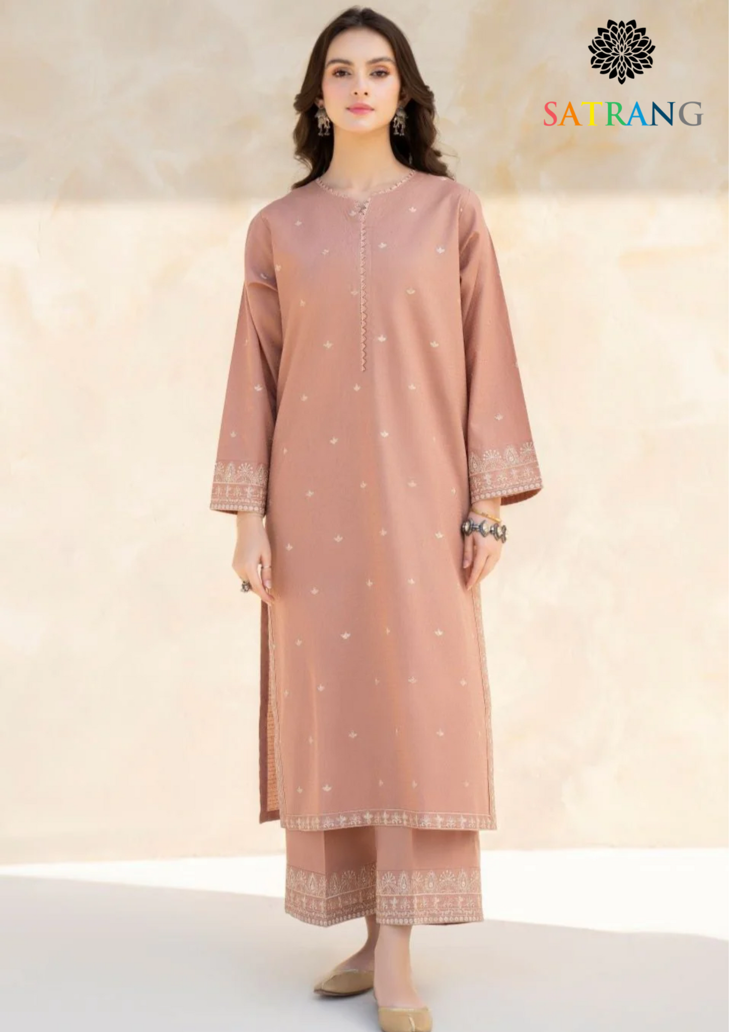 Summer Unstitched 2PCs Lawn Embroidered Dress SR-303