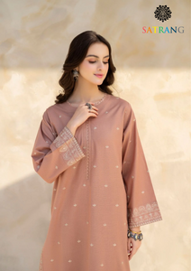 Summer Unstitched 2PCs Lawn Embroidered Dress SR-303